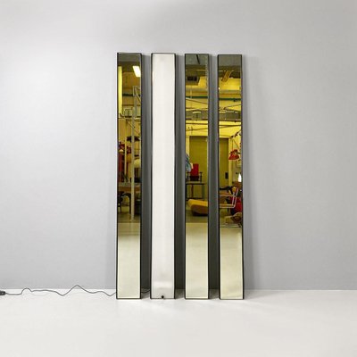 Modular Wall Mirrors with Gronda Lamp by Luciano Bertoncini for Elco, 1970s, Set of 4-GDD-1819708