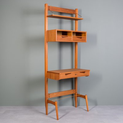 Modular Wall Unit in Teak from Brodrene Jatog Mobelfabrik, 1960s-WZF-2021956