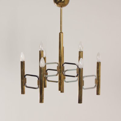 Modulo Series Chandelier by Profili Industria Lampadari, 1970s-ZT-1750545