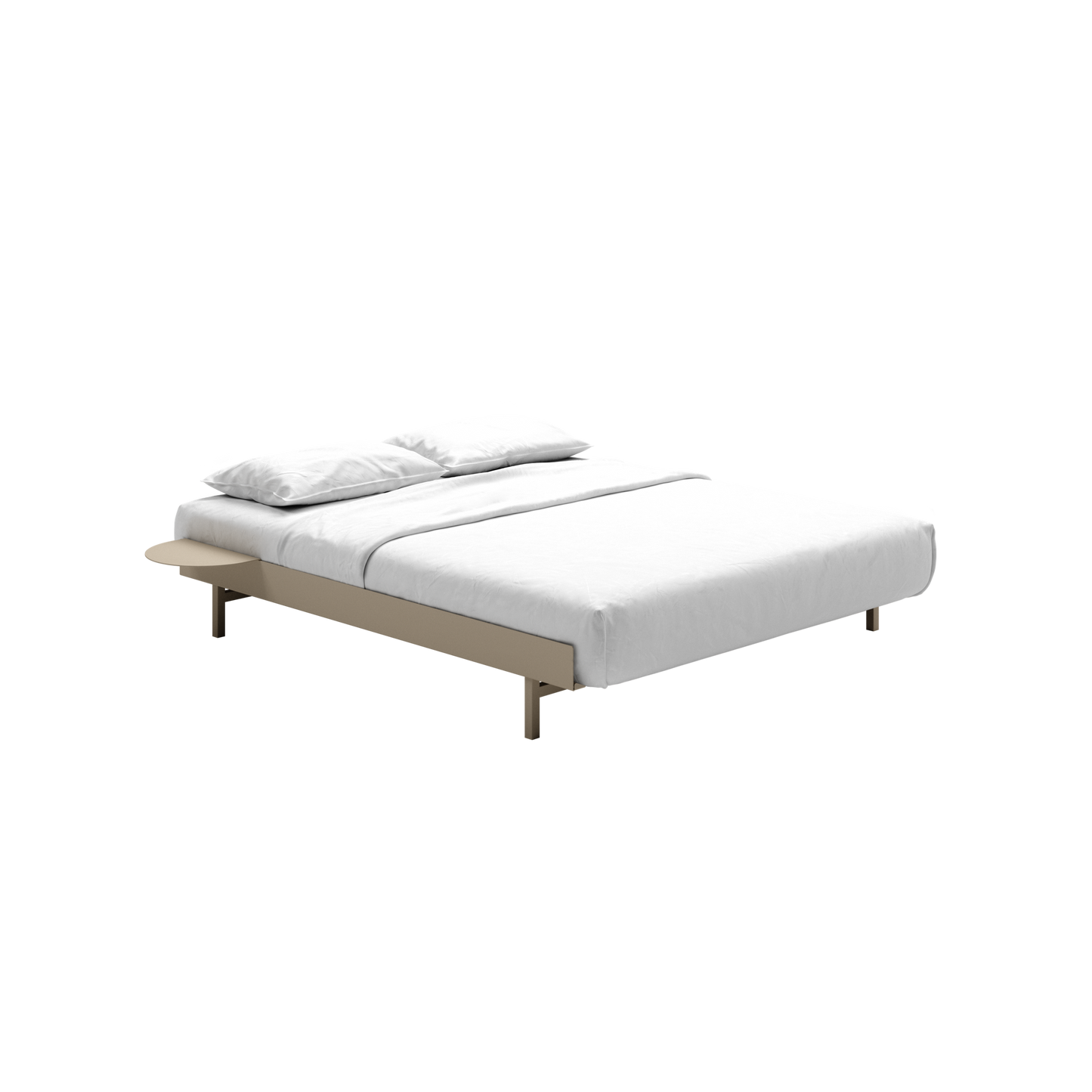Bed Bed Frame 90-180 cm by Moebe #Sand