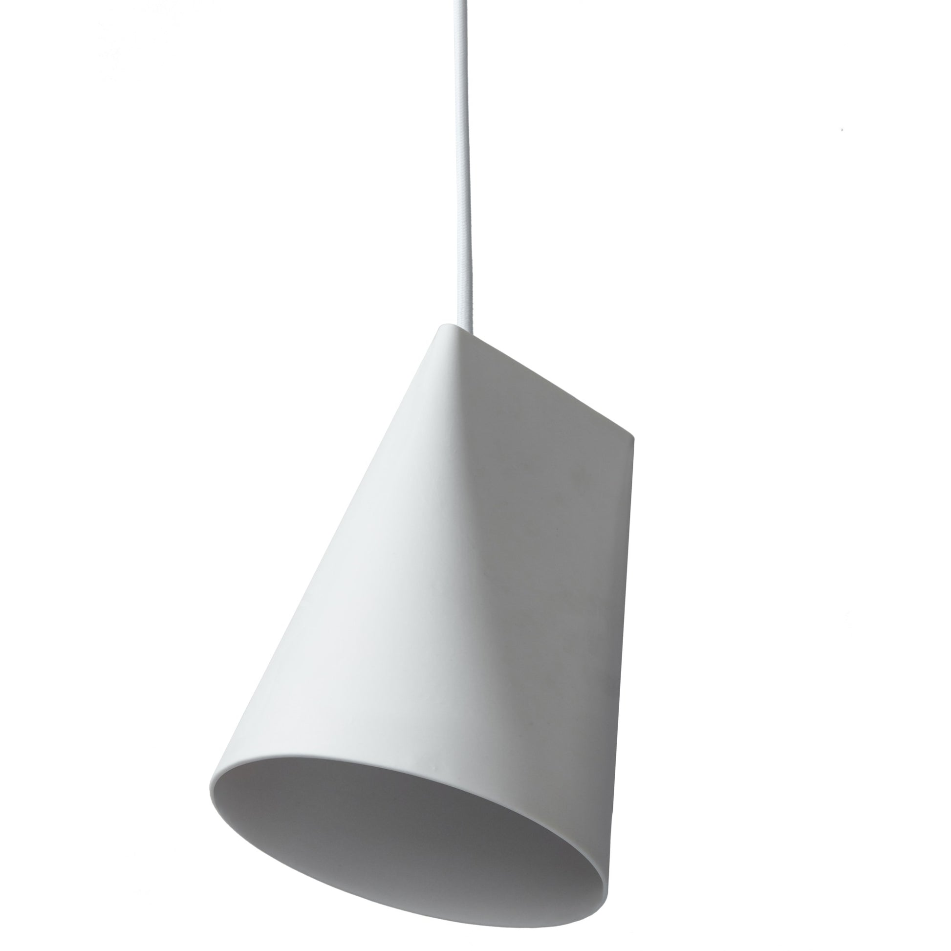 Ceramic Pendant Lamp Wide by Moebe #White