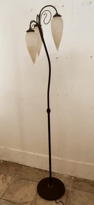 Molano Murano Glass Wrought Iron Floor Lamp-QLH-1315043