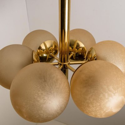 Molecular Chandelier with Six Smoked Hand Blown Glass Globes from Kaiser-VDW-853846