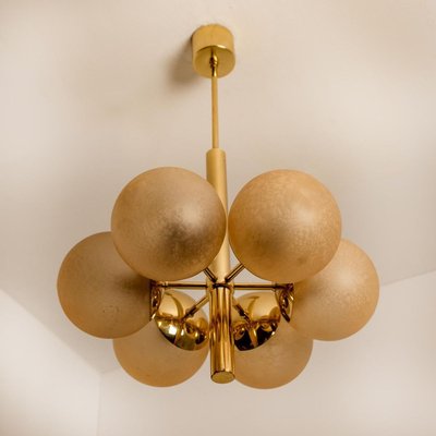 Molecular Chandelier with Six Smoked Hand Blown Glass Globes from Kaiser-VDW-853846