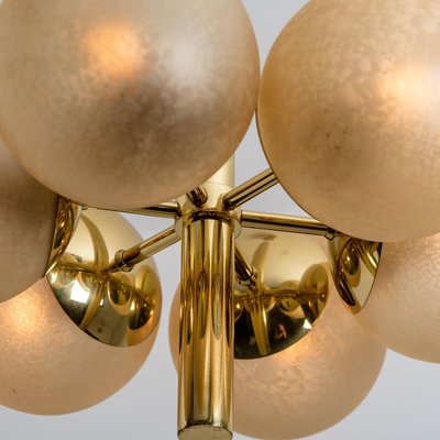 Molecular Chandelier with Six Smoked Hand Blown Glass Globes from Kaiser-VDW-853846