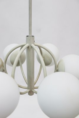 Molecular Satellite Chandelier with 6 White Glass Globes, 1960s, Germany-DEK-932667