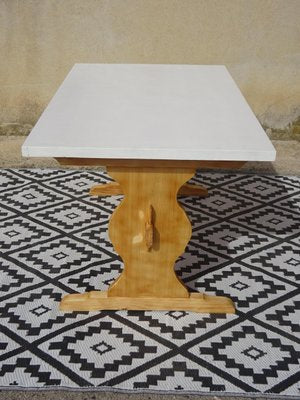 Monastery Pine Dining Table, 1980s-ABK-2017425