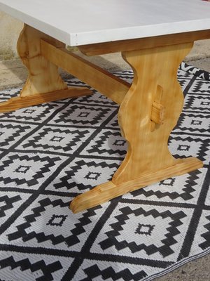 Monastery Pine Dining Table, 1980s-ABK-2017425