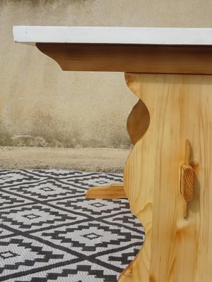 Monastery Pine Dining Table, 1980s-ABK-2017425