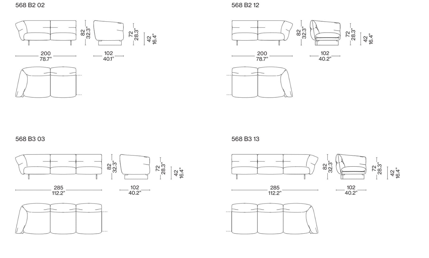 MONCLOUD Modular Sofa (Category - Fabric | E)