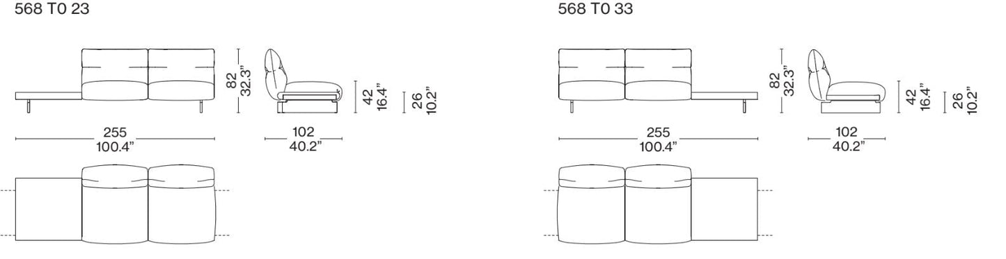 MONCLOUD Modular Sofa (Category - Fabric | E)