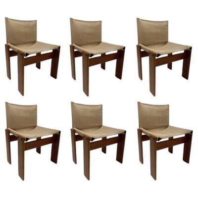 Monk Chairs attributed to Afra & Tobia Scarpa for Molten, Italy, 1974, Set of 6-KKZ-1814184