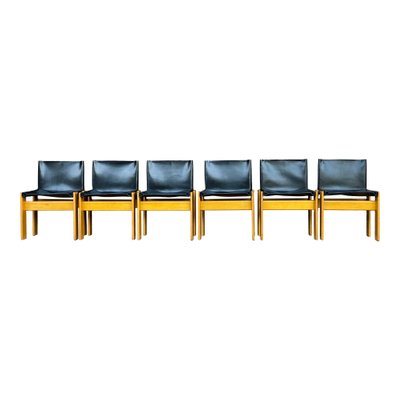 Monk Chairs by Afra & Tobia Scarpa for Molteni, 1973, Set of 8-RPH-1354546