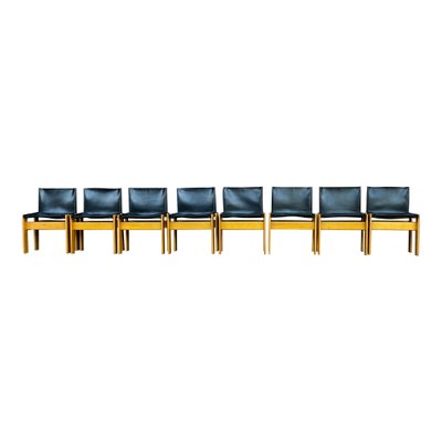 Monk Chairs by Afra & Tobia Scarpa for Molteni, 1973, Set of 8-RPH-1354546