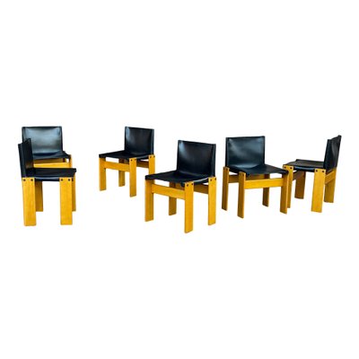 Monk Chairs by Afra & Tobia Scarpa for Molteni, 1973, Set of 8-RPH-1354546