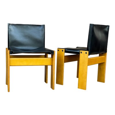 Monk Chairs by Afra & Tobia Scarpa for Molteni, 1973, Set of 8-RPH-1354546