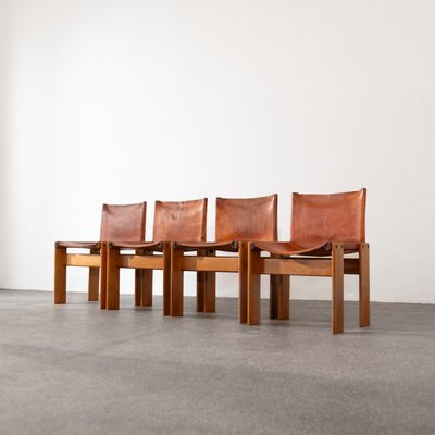 Monk Chairs by Afra & Tobia Scarpa for Molteni, Set of 4-OQD-2036859