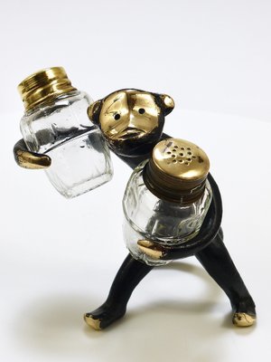 Monkey Salt and Pepper Shakers by Walter Bosse for Herta Baller, Austria, 1950s-MWV-1751064