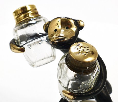 Monkey Salt and Pepper Shakers by Walter Bosse for Herta Baller, Austria, 1950s-MWV-1751064