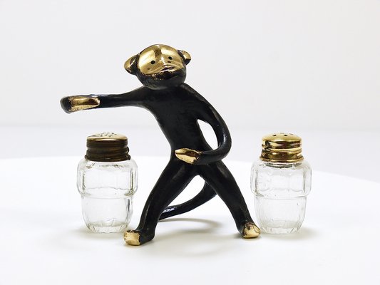 Monkey Salt and Pepper Shakers by Walter Bosse for Herta Baller, Austria, 1950s-MWV-1751064