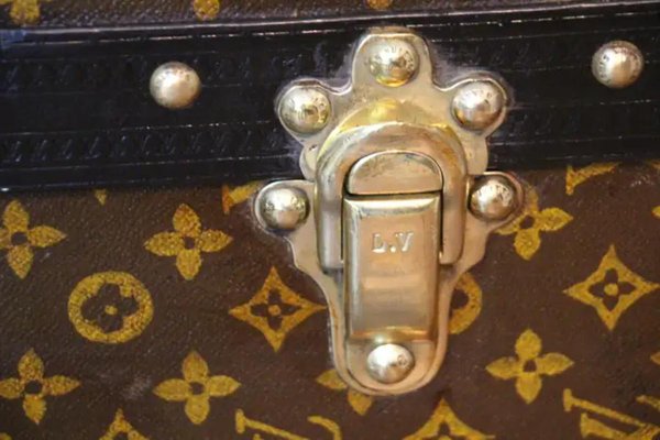 Monogrammed Steam Trunk from Louis Vuitton, 1930s-YF-1756781