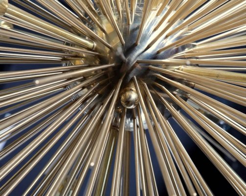 Monumental Brass Sputnik or Urchin Chandelier, 1970s-VLZ-631834