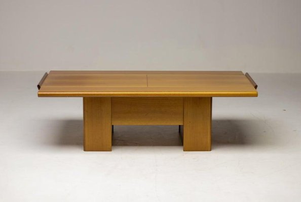 Monumental Cherry Coffee Table with Sliding Top, 1980-WN-1372374