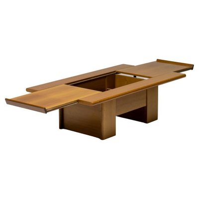 Monumental Cherry Coffee Table with Sliding Top, 1980-WN-1372374