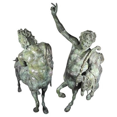 Monumental Furietti Centaurs in Bronze, 1950, Set of 2-FDW-2024415