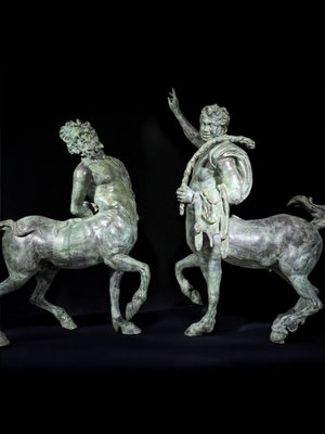 Monumental Furietti Centaurs in Bronze, 1950, Set of 2-FDW-2024415