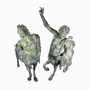 Monumental Furietti Centaurs in Bronze, 1950, Set of 2-FDW-2024415