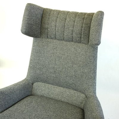 Monumental Grey Austrian Mid-Century Wingback Armchair by Oswald Haerdtl-MH-1066362