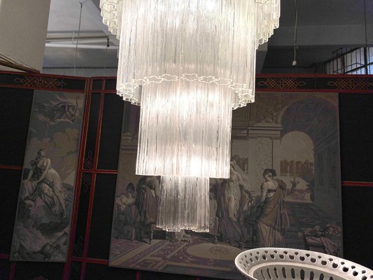 Monumental Italian Murano Glass Tronchi Chandelier, 1990s-MBH-1717709