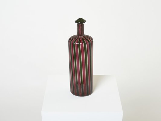 Morandiana Series Bottle in Murano Glass by Gio Ponti and Paolo Venini, 1982-YJA-1395025