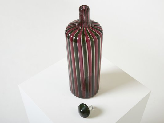 Morandiana Series Bottle in Murano Glass by Gio Ponti and Paolo Venini, 1982-YJA-1395025