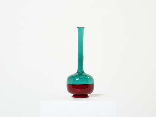 Morandiana Series Bottle in Murano Glass by Gio Ponti for Venini, 1960s-YJA-1395067