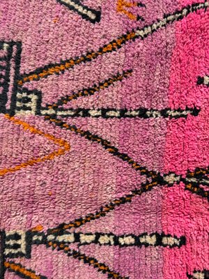 Moroccan Berber Rug in Pink with Geometric Tribal Patterns-QJU-2019794