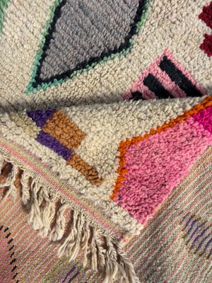 Moroccan Bold Pink Berber Rug-QJU-2019760