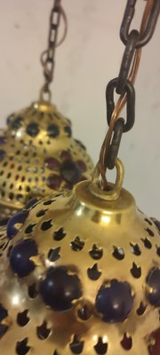 Moroccan Ceiling Lamps, 1970s, Set of 2-RGF-989530