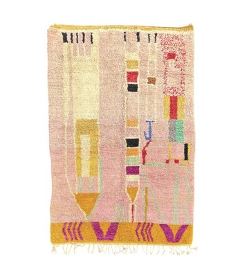 Moroccan Handwoven Abstract Wool Rug-QJU-2033420