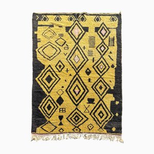 Moroccan Handwoven Abstract Wool Rug-QJU-2040235