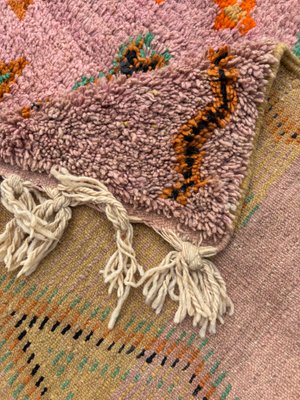 Moroccan Pink and Orange Handwoven Berber Wool Rug-QJU-2026792