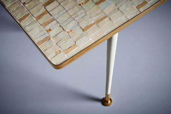 Mosaic Coffee Table in the style of Gustav Klimt, Germany, 1950s-SFD-1776455