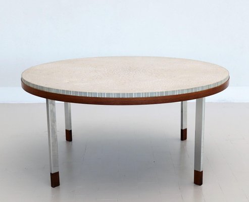 Mosaic Tile and Teak Coffee Table by Berthold Müller, 1960s-VNE-966001