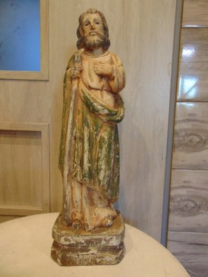 Moses Figure in Limewood, 1890s-CAQ-1407909