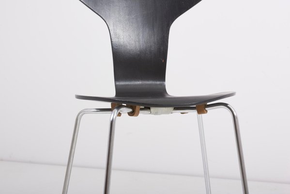 Mosquito Munkegård Dining Chairs by Arne Jacobsen for Fritz Hansen, Denmark, 1950s, Set of 3-SFD-708026