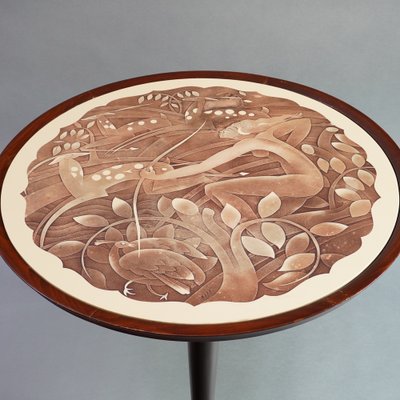 Motif of the Hunting Goddess Diana Table by Maurice Jallot-RST-1320509