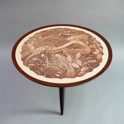 Motif of the Hunting Goddess Diana Table by Maurice Jallot-RST-1320509