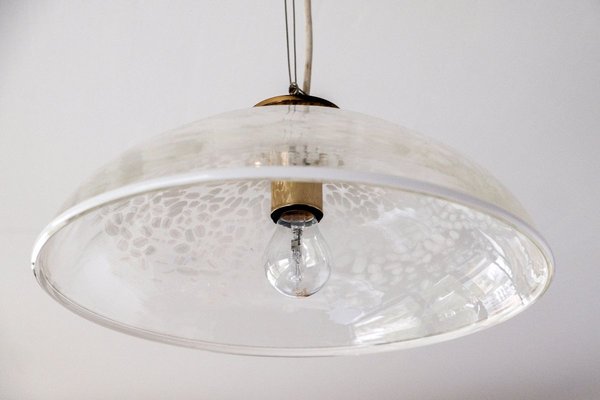 Mottled Glass Pendant Light from Peill & Putzler, 1970s-LBS-909053