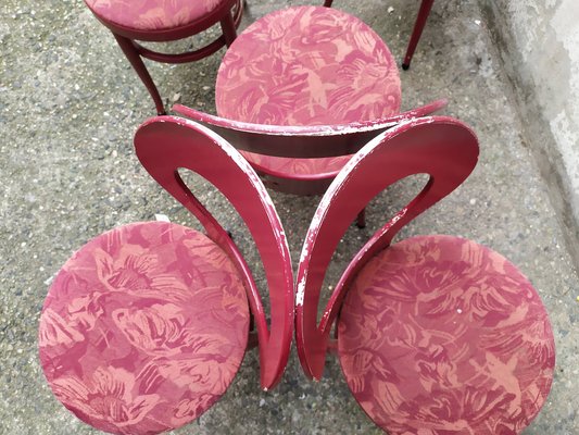 Mouettes Bistro Chairs from Baumann, 1960s, Set of 5-EAD-1742678